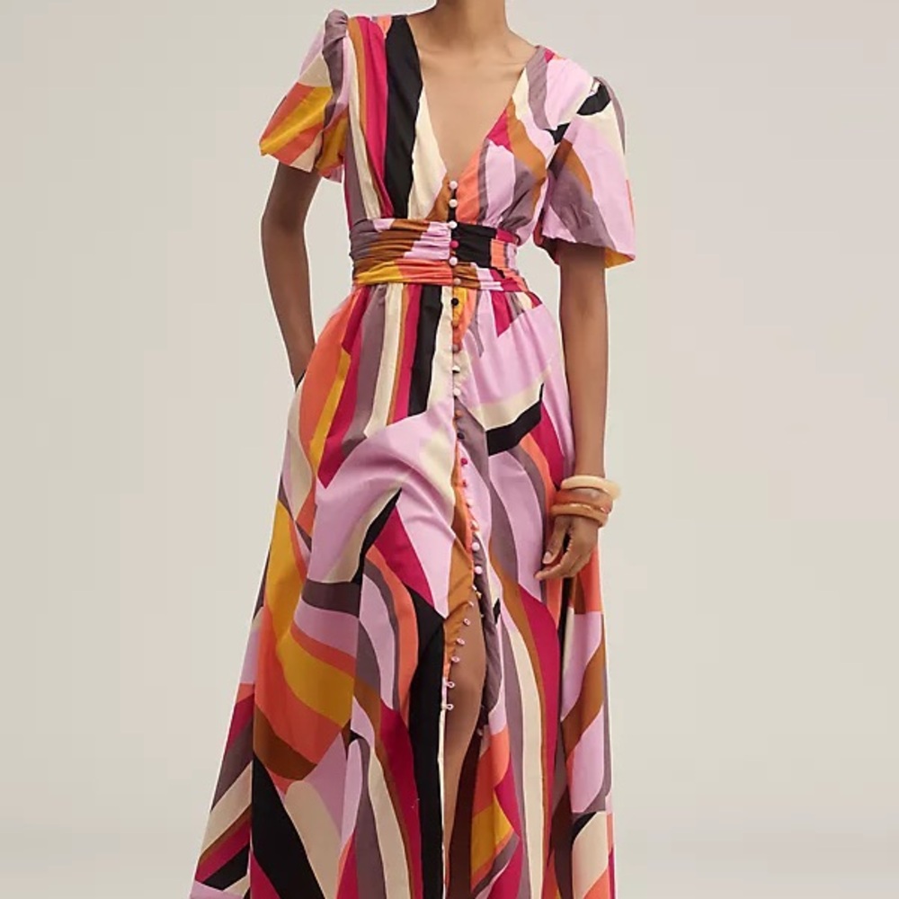 Anthropologie Colorful Katerina Dress